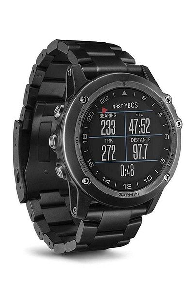 Garmin D2 Bravo HR Titanium Pilot Aviation GPS Watch with METAR, TAF and Wrist HR Monitor