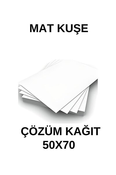 ÇÖZÜM KAĞIT Mat Kuşe Gramajlı Kağıt 50x70 Cm 170 gr - 50 Adet