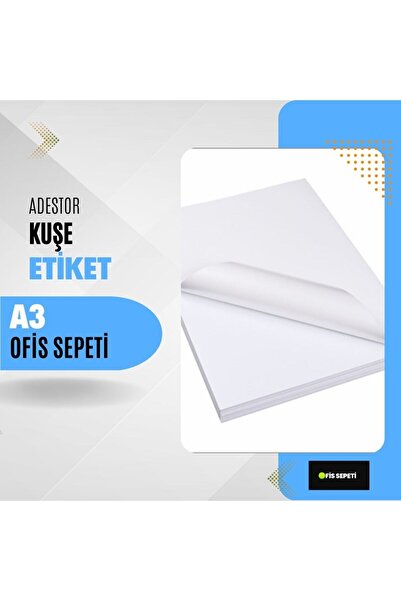 ÇÖZÜM KAĞIT Adestor A3 - 50 Pieces of Coated Labels
