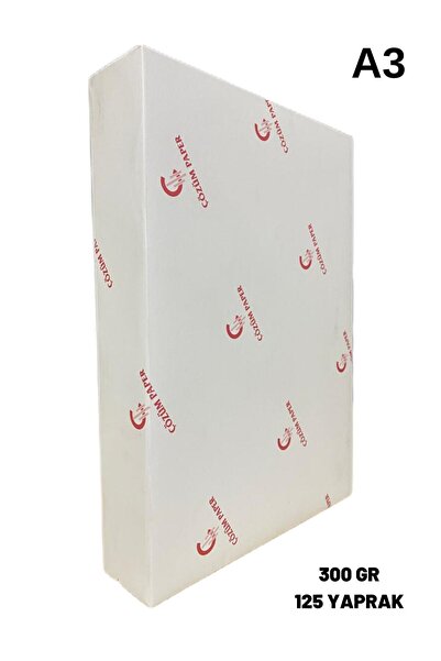 ÇÖZÜM KAĞIT Gramajlı Fotokopi Kağıdı A3 300 Gr 125 Yaprak