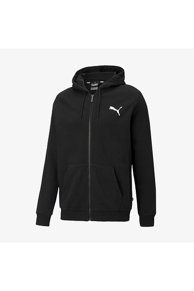 Puma Men's Hooded Sweat Jacket Ess Small Logo Fz Hoodie Tr Black-c 58670451