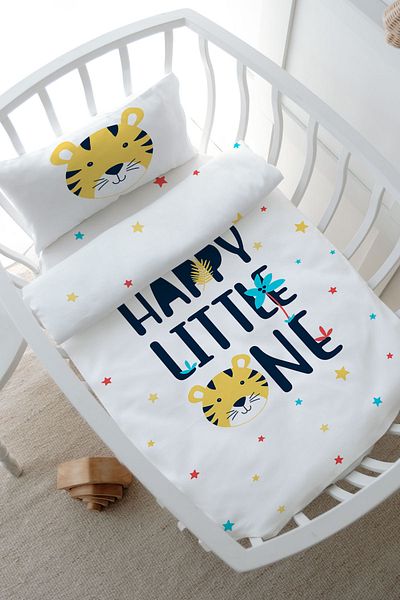 Tuğba Kuğu Pure Baby Series - Happy Lion Park Bed Duvet Cover Set (80X120)