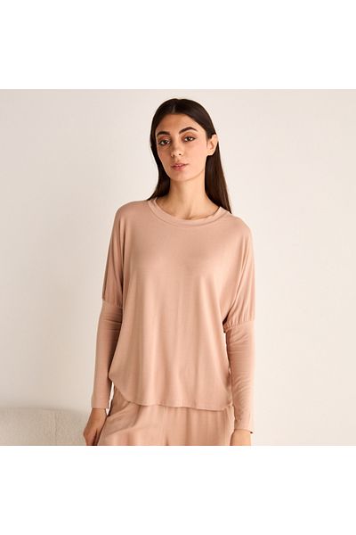 Aadaraya Drop Shoulder Long Sleeve T-shirt And Elasticated Joggers Set