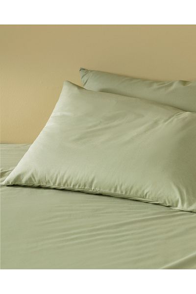 Madame Coco Manon King Size 100% Cotton Ranforce Fitted Sheet Set - Khaki