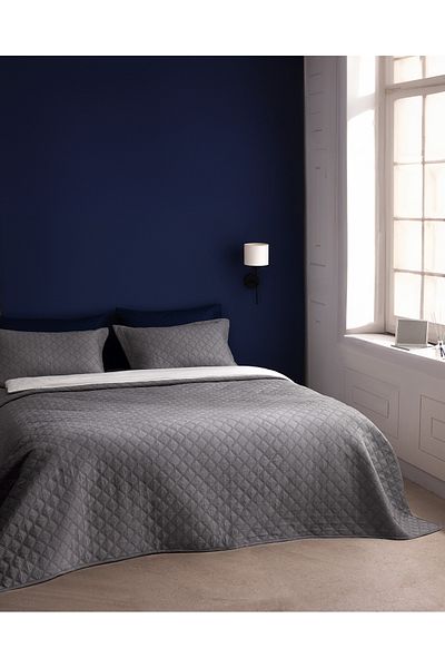 Madame Coco Relinda Double Bedspread - Gray