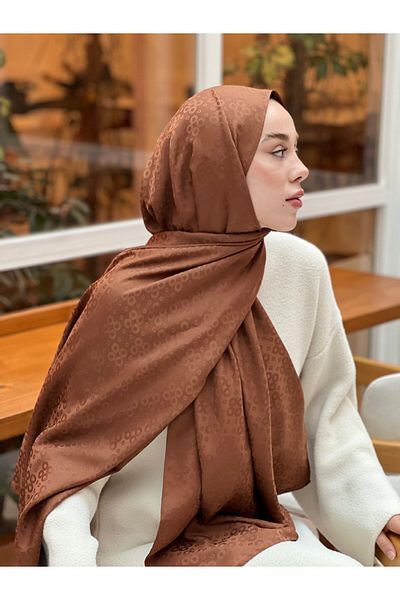 Modakaşmir Silky Jacquard Series Bubble Pattern Shawl