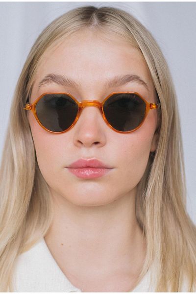 Bilge Karga Paula Orange Green Sunglasses