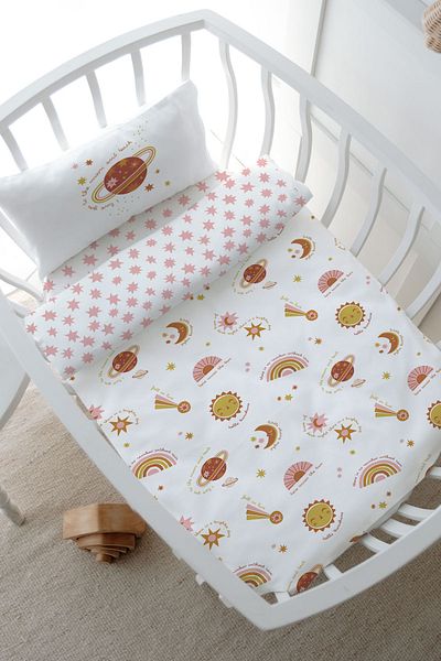 Tuğba Kuğu Boho Galaxy Iconic Series Park Bed Duvet Cover Set - 80X120