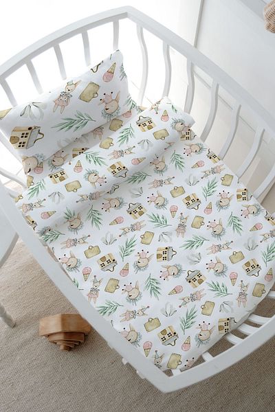 Tuğba Kuğu Iconic Series Park Bed Duvet Cover Set - Antique Buffoon Teddy Bear (80X120)