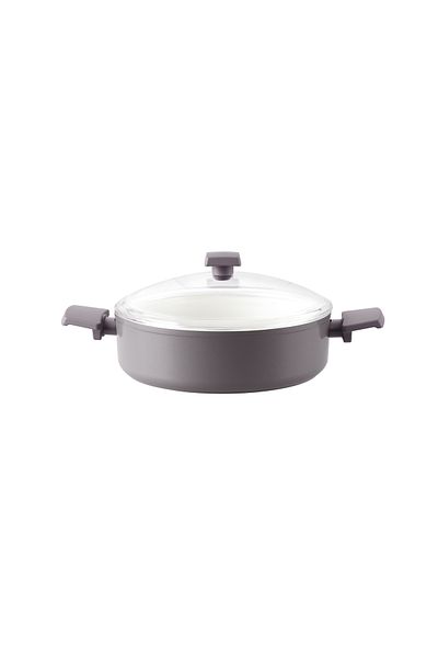 Madame Coco Nano Ceramic Bowl - Grey/White - 26 cm