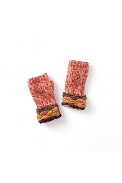 Hedea قفاز وردي - محبوك، بدون أصابع