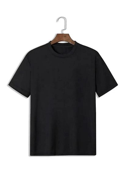 caddekombin Tricou negru unisex din bumbac cu gât rotund cu Emoji-uri