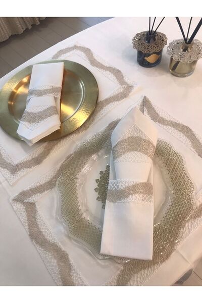 Daimon Home BESTE MODEL MASA ÖRTÜSÜ AMERİKAN SERVİS PEÇETELİK ÇATAL BIÇAK KOY...