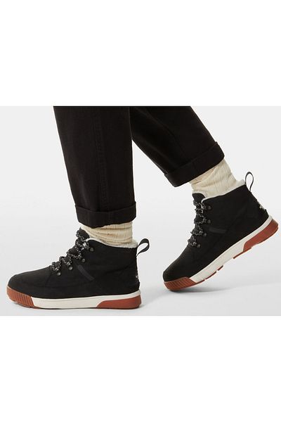 THE NORTH FACE W Sierra Mid Lace Wp - Γυναικείες μαύρες μπότες πεζοπορίας NF0A4T3XR0G1