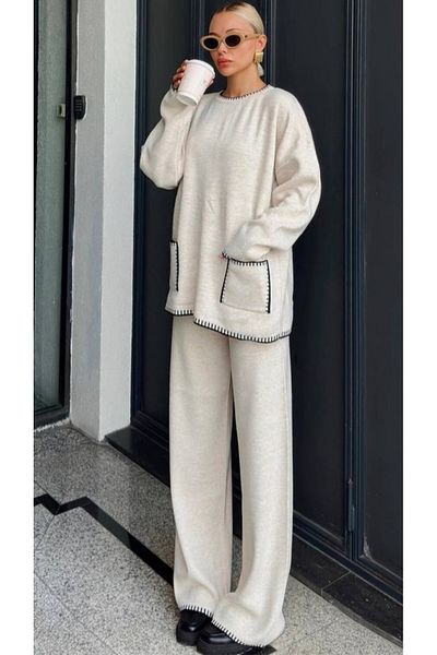 By Nilgün Akay Knitwear Set for Women - Lower and Upper Set