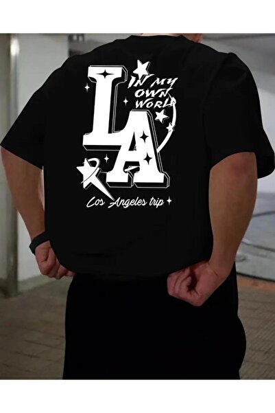 caddekombin Μπλουζάκι από βαμβακερό στρογγυλό λαιμόκοψη με στάμπα στο μπροστι...