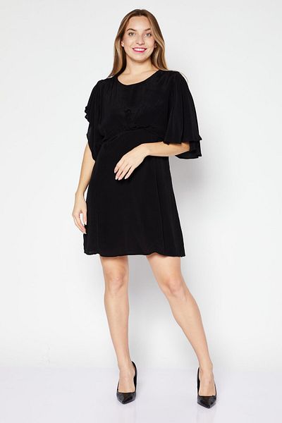 NA-KD Women Plain Cut Out Mini Dress, Black
