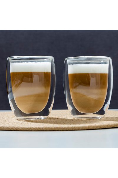 Viwares Latte Macchiato-Glas 350ml, 2er-Set