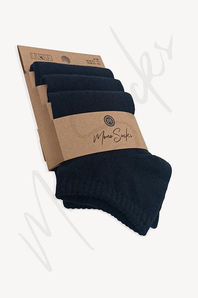 Mono Socks - Κάλτσες Basic Plain Booties 3 συσκευασιών