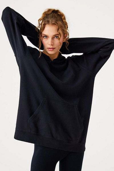Jerf Black Lydney Unisex Hooded Sweatshirt