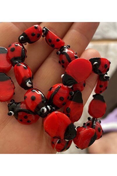 312 KONSEPT 5 margele de sticlă cu buburuză