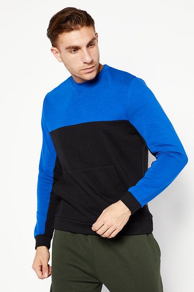 DKNY Sport Men Sportswear Fit Long Sleeve Sweatshirts, Blue