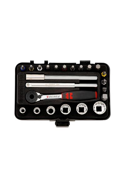 Würth Multi Mini Socket 1/4 -Bit Set-23Prc Zebra