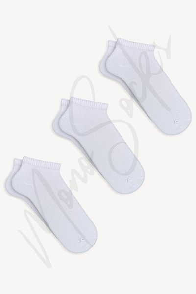 Mono Socks - Κάλτσες Basic Plain Booties 3 συσκευασιών