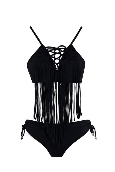 SAILOR moda Σετ μπικίνι με φούντα Τρίγωνο