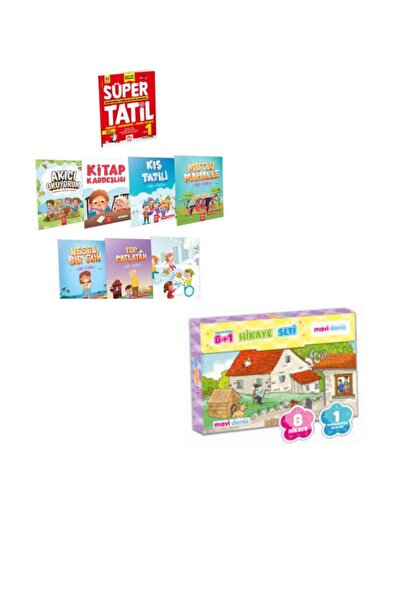 MODEL EĞİTİM YAYINCILIK 1.Sınıf Süper Yarıyıl Tatil Seti  Ve Mavideniz Hikaye...