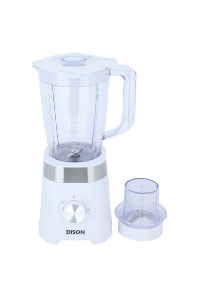 Edison Electric Blender, 1.5 Liter, 500 Watt, 2 Speeds - White