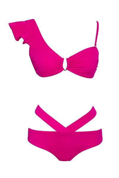 SAILOR moda V-nyakú, hajlított bikini szett Slr 329