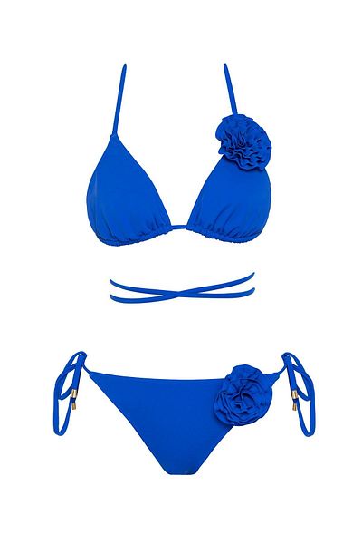 WOJOMİ Triangle Bikini Set - Sailor Floral Pattern