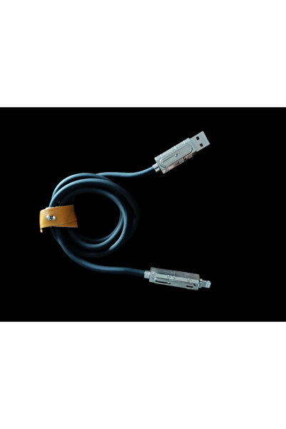 ecocenter Süper Şarj PD Destekli Metal Uç Katlanır Özellikli 6A USB/TYPE-C Hı...