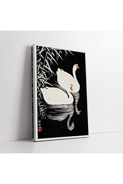 KOSS Dijital Pictură decorativă artistică clasică pe pânză, cu gâști albi chi...