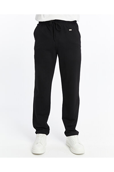 AXXEL Ανδρική μαύρη φούτερ με ίσιο πόδι με πίσω τσέπη-p490