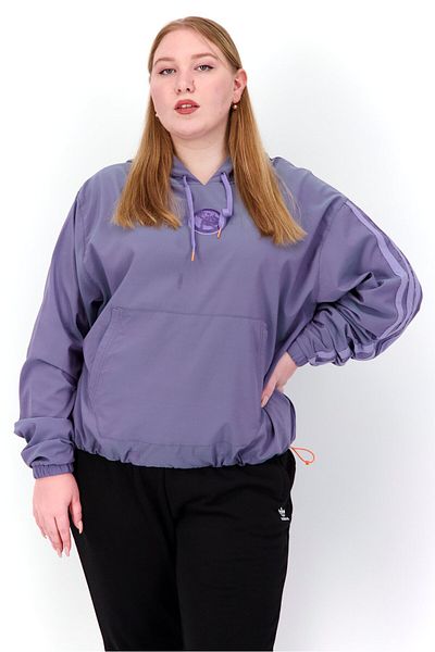 adidas Women Plus Size Fit Hooded Long Sleeve Running Hoodies, Lavender