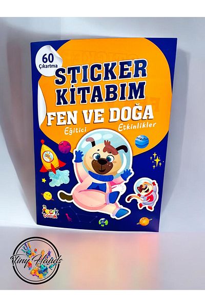 tiny hands Science and Nature Themed Educational Activity Book with 60 Stickerspreschool