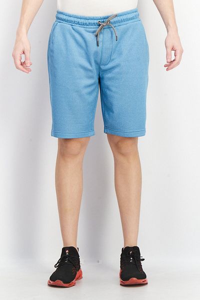 Bruno Magli Men Textured Drawstring Jogger Short, Turquoise