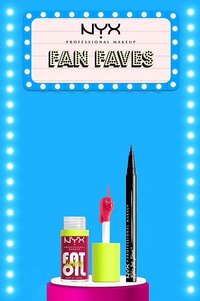 NYX Professional Makeup Fat Oil Lip Drip - Newsfeed& Epic Ink Liner - Black 01