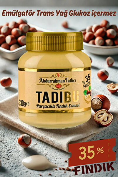 Abdurrahman Tatlıcı Abdurrahman Tatlıcı Tadıbu Parçacıklı Fındık Ezmesi 330 gr x 4 Adet