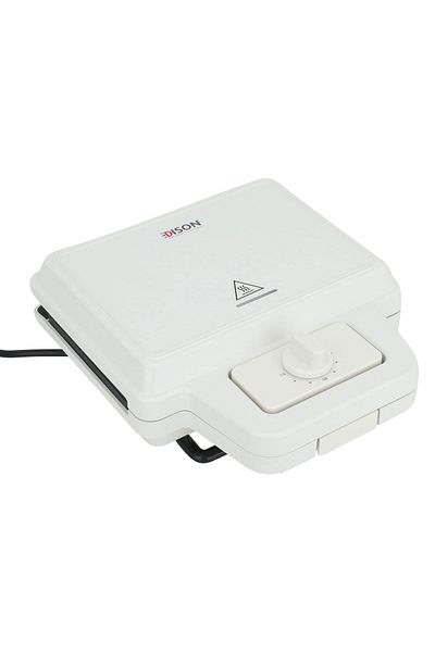 Edison Sandwich and Waffle Maker, 800 Watt, 2×1 - Light Grey