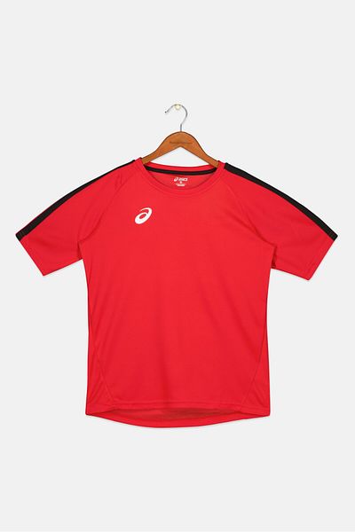 Asics Kids Boy Sportswear Fit Short Sleeve Training T-shirt, Red