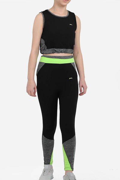 Slazenger Σετ κοριτσίστικη φόρμα Desi Μαύρο