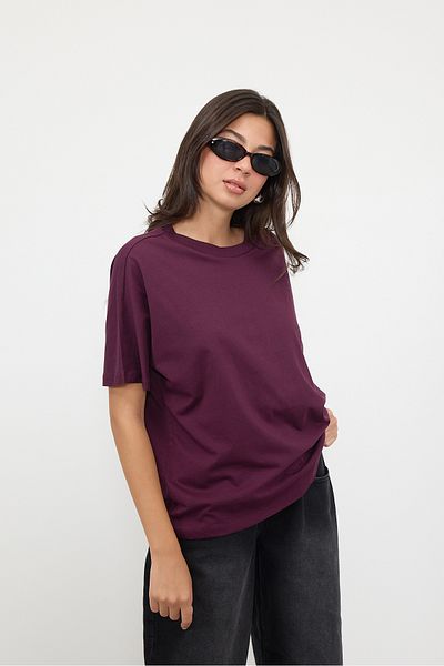 Addax Tricou de bază cu mânecă scurtă supradimensionat - P0730-J6J7Y4