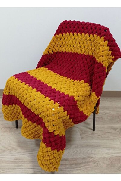 İPLİK EVİM PUFFY EL ÖRGÜ TEK KİŞİLİK BATTANİYE