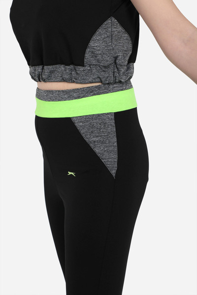 Slazenger DESI IN Çocuk  Siyah Tayt Takım