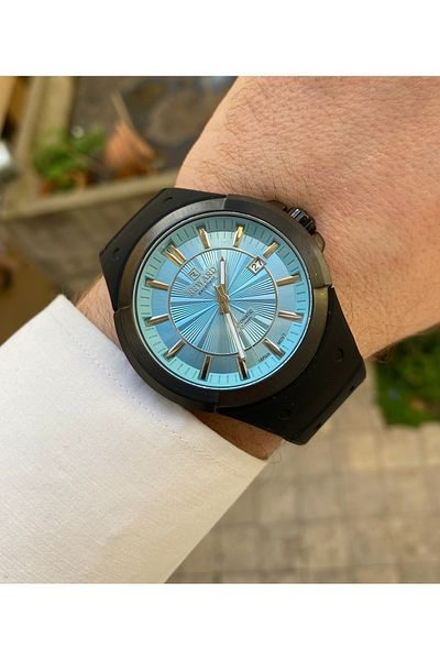Reward Excellent Black Silicone Cord Steel Case 5 Atm Waterproof Original Men Wrist Watch