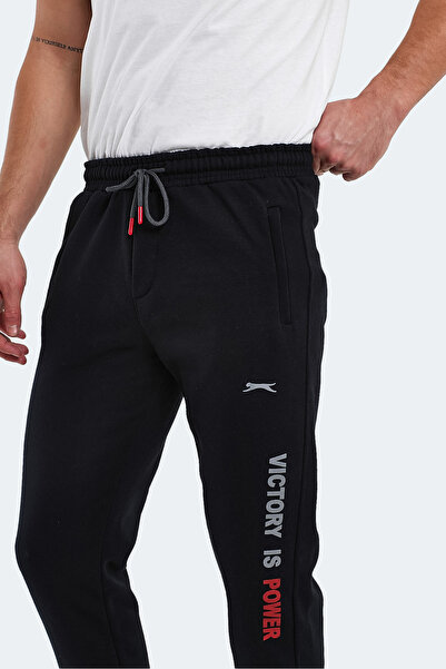 Slazenger NAUM I Erkek Cepli Siyah Eşofman Altı