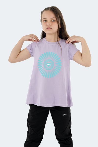 Slazenger Посейдон Момичешка тениска Люляк